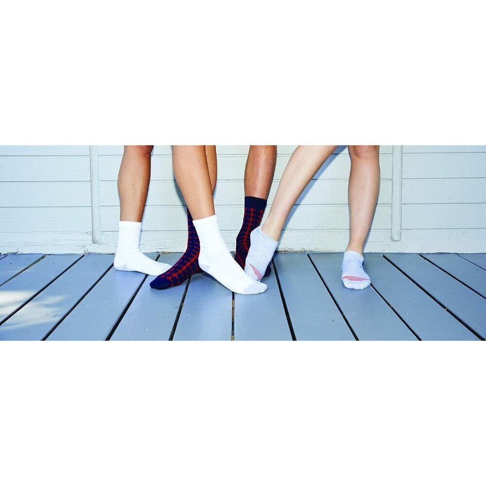 Women's White 10-pack Comfirt Cushioned Imported Knit Crew Socks - Picture 3 of 3
